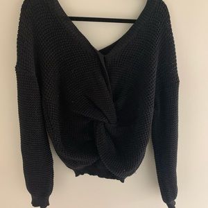 Cotton Candy LA Off the Shoulder stir Knit Sweater